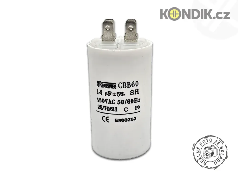 Motorový rozběhový kondenzátor 14uF 450V CBB60A - Snadné objednání