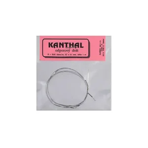 Odporový drát KANTHAL 20,81 Ohm/m 0,7x0,1mm (1m) - Akce