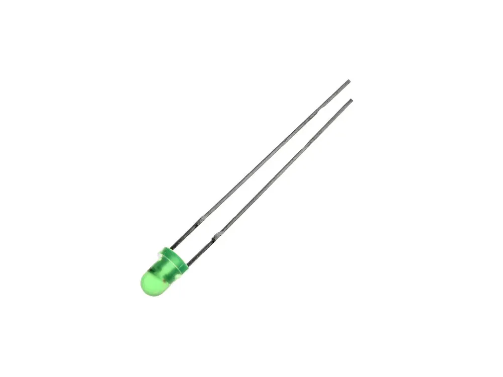Profesionální kvalita - LED 3mm zelená L-36BGD