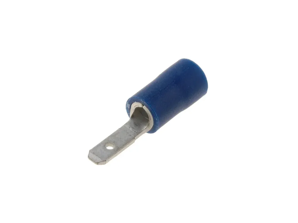 Faston 2,8x0,8mm vidlice límec modrý | Skladem