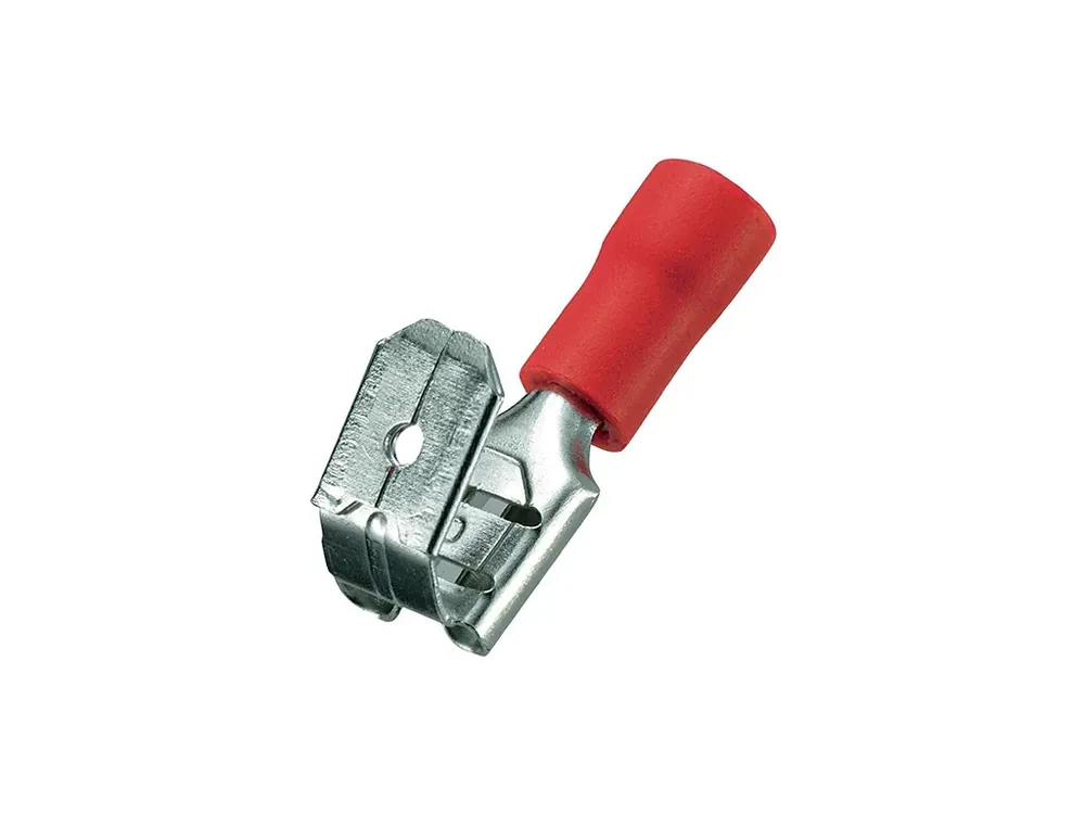 Faston 6,3x0,8mm zásuvka/vidlice límec červený | Špičková kvalita