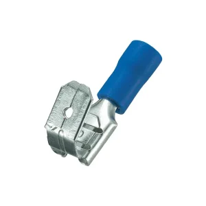 Akční sleva - Faston 6,3x0,8mm zásuvka/vidlice límec modrý