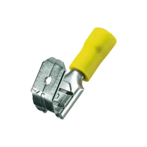 Akční cena | Faston 6,3x0,8mm zásuvka/vidlice límec žlutý
