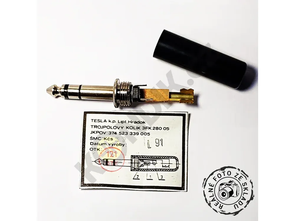 Konektor JACK 6,3mm 3FK 280 05 | Doprodej zásob