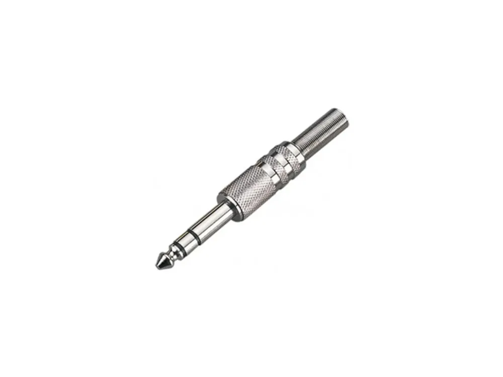 Poslední kus - Konektor JACK 6,3mm vidlice stereo kov
