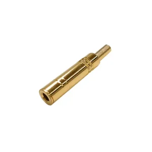 Konektor JACK 6,3mm zásuvka stereo zlato - Právě dorazilo