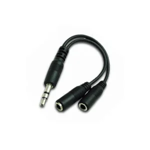 Redukce JACK 3,5mm - 2x JACK 3,5mm M/F 10cm - Výhodná koupě