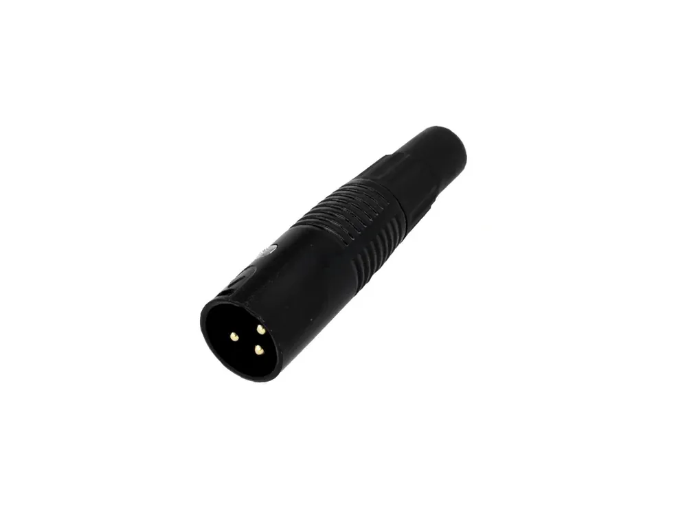 Konektor XLR 3pin vidlice na kabel zlacená - Doporučujeme