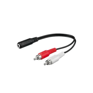 Akční sleva | Kabel JACK 3,5mm - 2x CINCH F/M 20cm