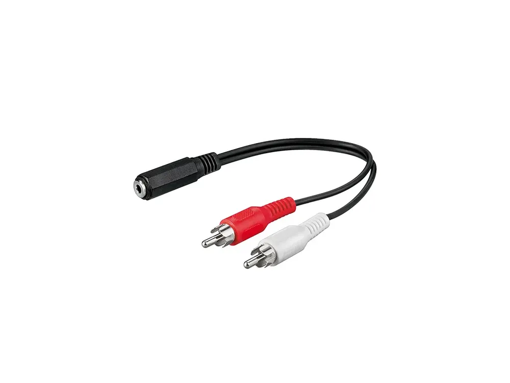 Akční sleva | Kabel JACK 3,5mm - 2x CINCH F/M 20cm