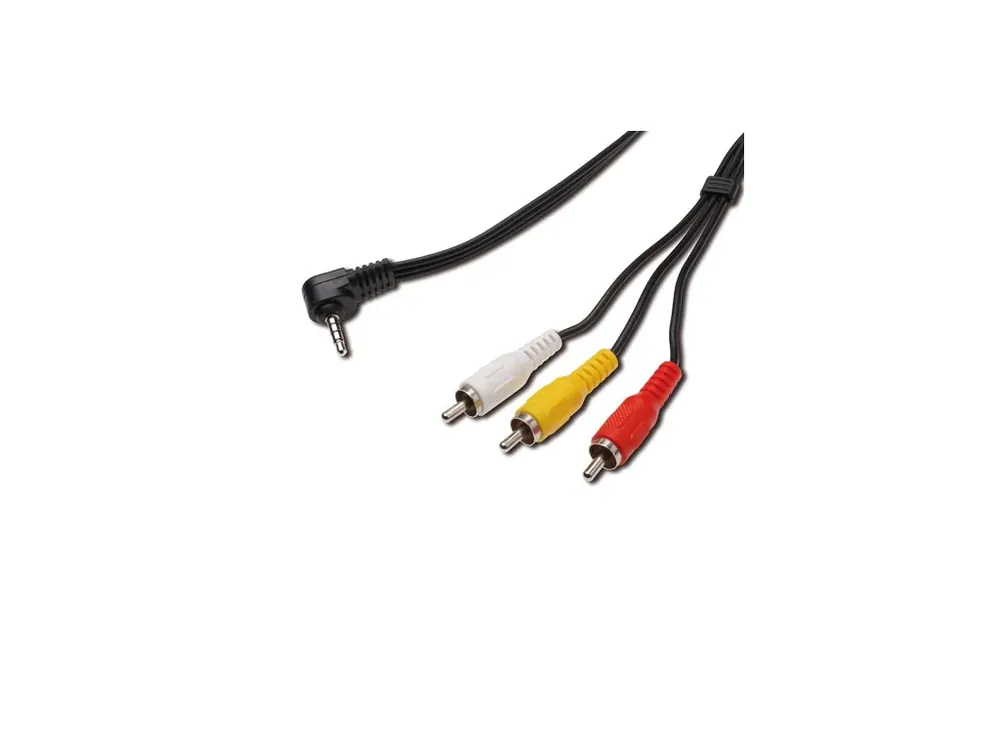 Redukční kabel JACK 3,5mm 4pin - 3x CINCH M/M 1,5m - Omezené zásoby