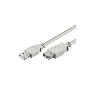 Skladem | USB 2.0 kabel prodlužovací, A-A, 2m