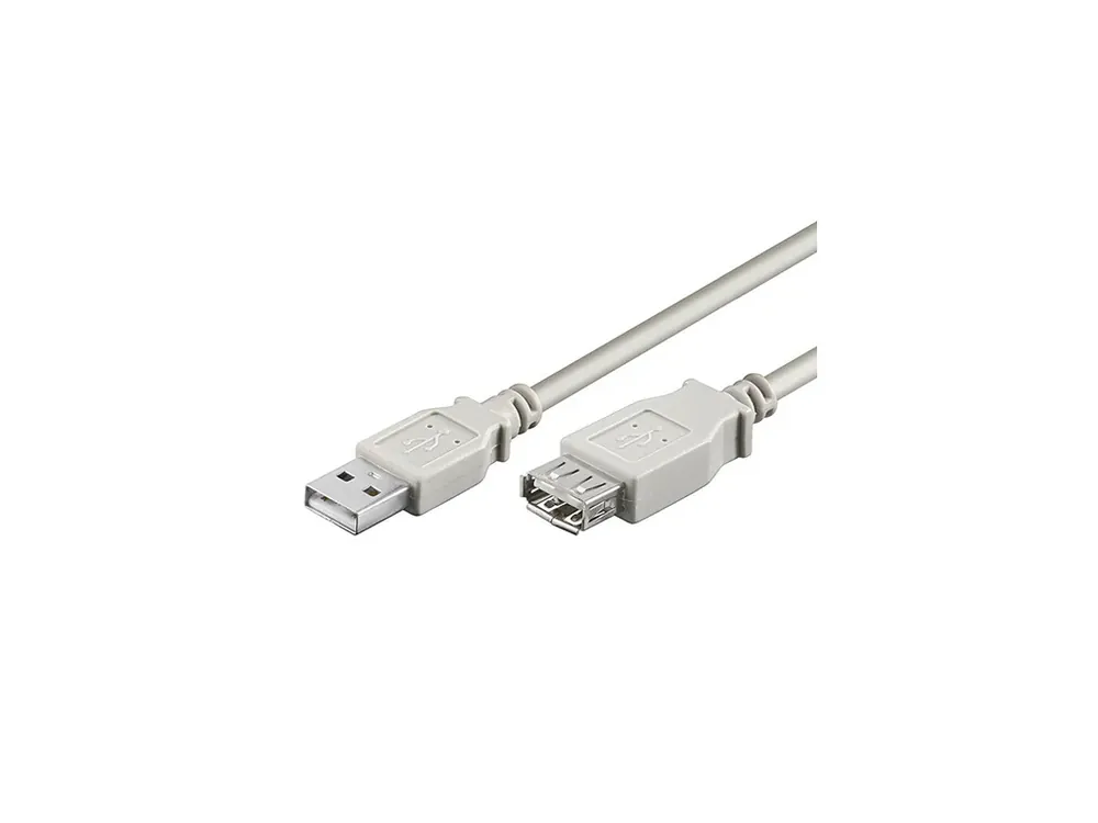 Skladem | USB 2.0 kabel prodlužovací, A-A, 2m