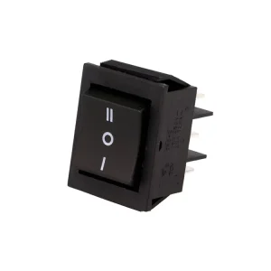 Kolébkový přepínač DP3T, ON-OFF-ON, RS2032C0BK - Ušetřete