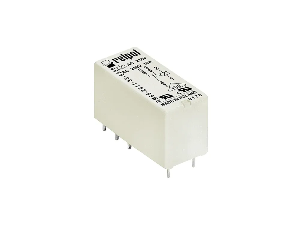 Kupte dnes - Relé 12V DC, SPDT, 16A, Relpol RM85-2011-35-1012