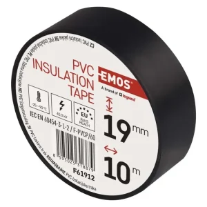 Izolační páska PVC 19 mm × 10 m, černá - Nenechte si ujít nabídku