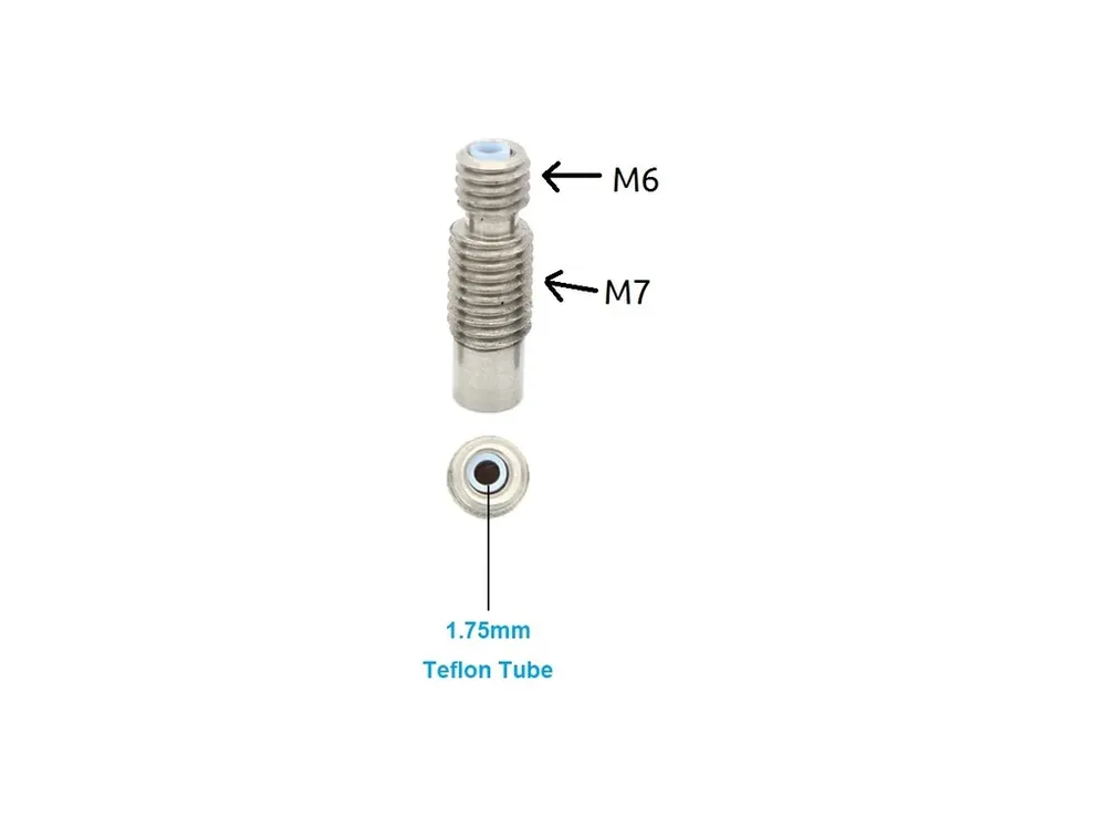 Heatbreak kompatibilní s E3Dv6 PTFE | Koupit online