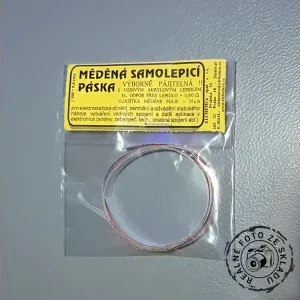 Měděná samolepící páska 6mm (1m) | Výprodej