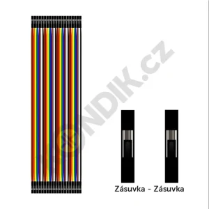 Propojovací vodiče DuPont 40žil F/F 20cm - Výborné hodnocení