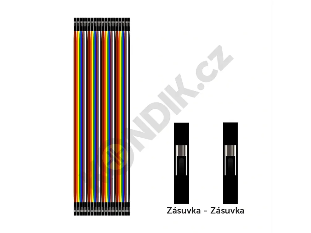 Propojovací vodiče DuPont 40žil F/F 20cm - Výborné hodnocení