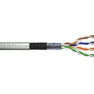 Kabel SF/UTP Cat5E lanko šedý | Do vyprodání zásob
