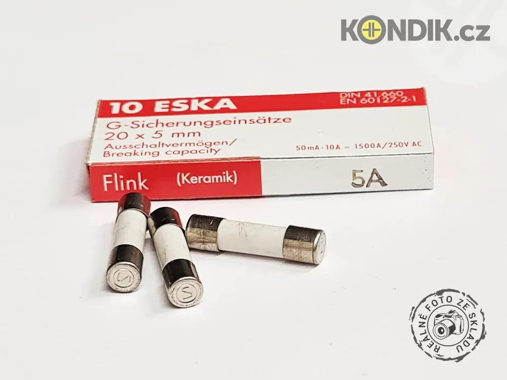 Blesková nabídka | Pojistka 5x20mm rychlá 520.500