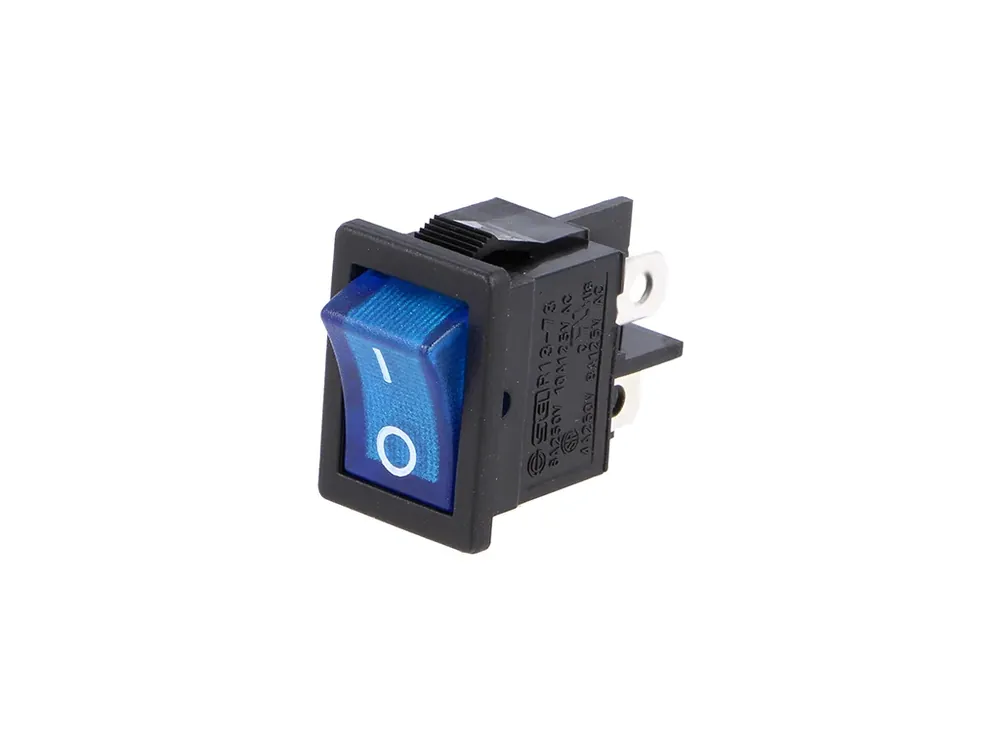 MIRS-101-C3-D/BL/B kolébkový spínač 12V modrý | Cenový hit