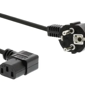 Kabel napájecí s IEC 60320 C13 90° - Koupit online