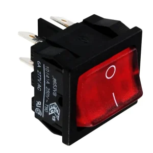 Bulgin H8653VBBR3076W kolébkový spínač červený - Připraveno k expedici