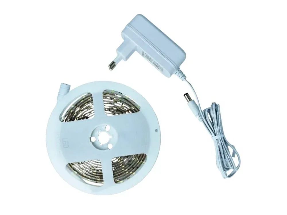 Akční sleva - LED pásek, bílá studená, 6500K, 6W/m, 60LED/m, délka 3m, sada
