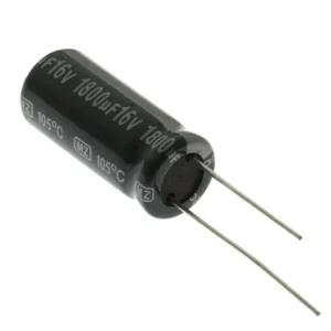 Špičková kvalita - Elektrolytický kondenzátor 1800uF 16V 10x23mm RM5 105°C low ESR