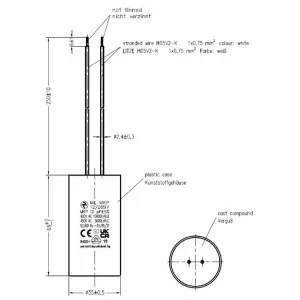 Motorový rozběhový kondenzátor 12uF 285V Hydra ML MKP - Téměř vyprodáno