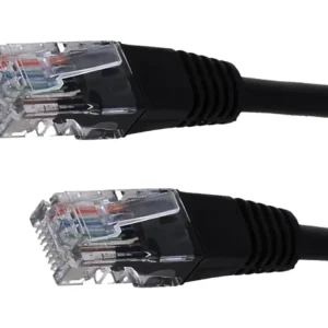 Doprodej - Patch kabel U/UTP RJ45 Cat6 černý, 1m