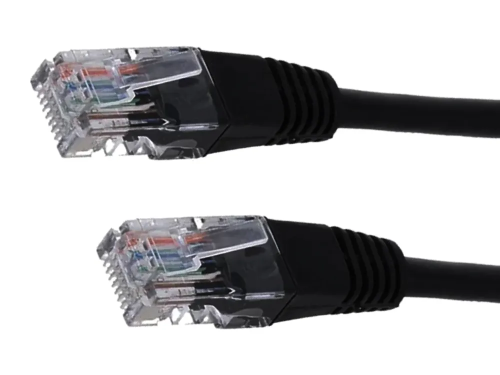 Doprodej - Patch kabel U/UTP RJ45 Cat6 černý, 1m