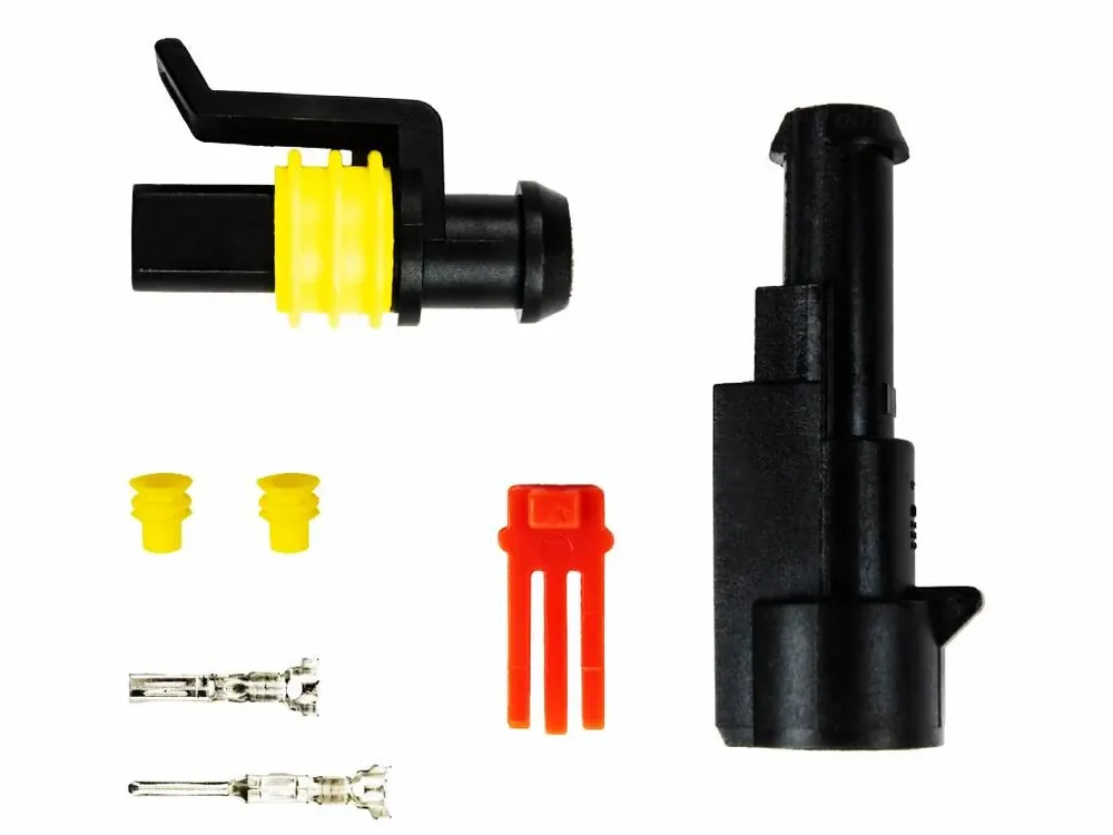 Čerstvá novinka - Sada voděodolného konektoru Superseal 1.5, 1-pin (samec+samice)