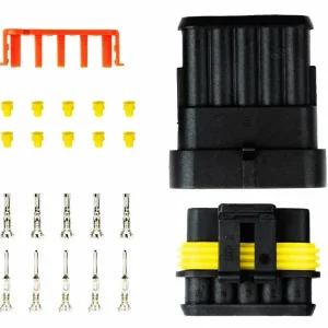 Sada voděodolného konektoru Superseal 1.5, 5-pin (samec+samice) | Snadný nákup