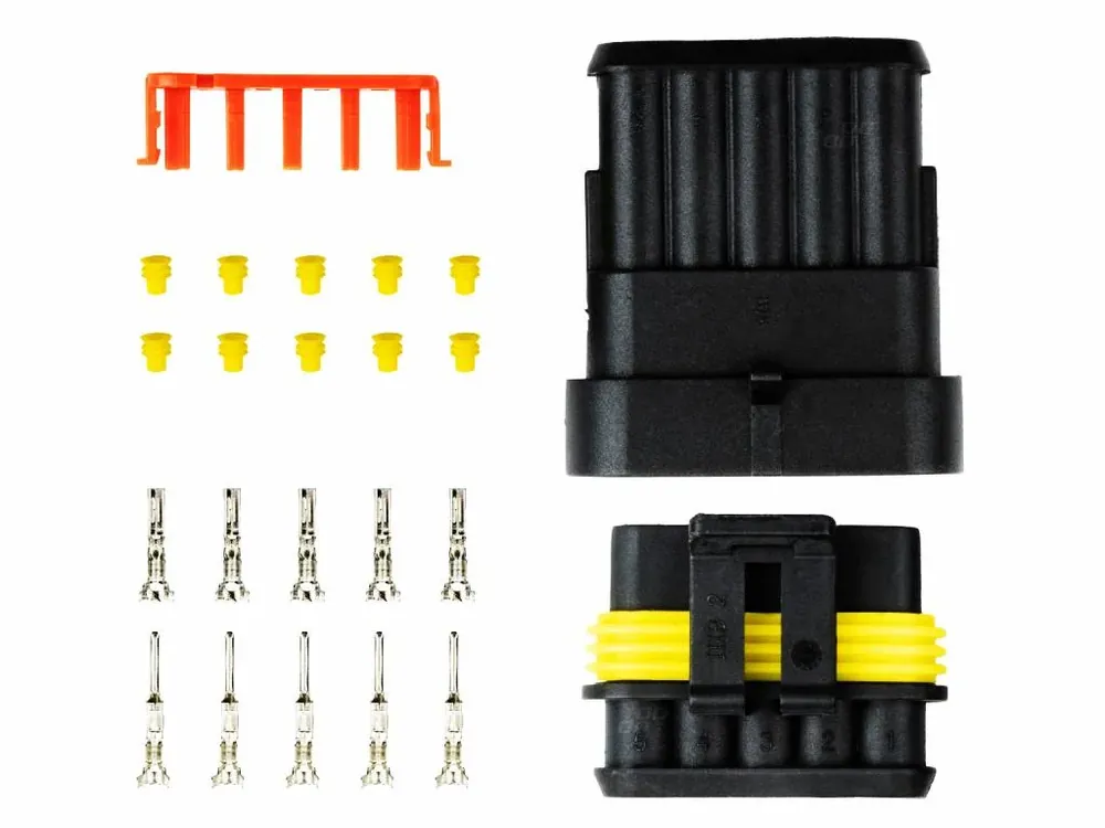 Sada voděodolného konektoru Superseal 1.5, 5-pin (samec+samice) | Snadný nákup