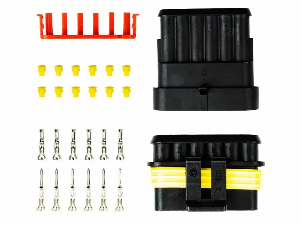 Nově v nabídce | Sada voděodolného konektoru Superseal 1.5, 6-pin (samec+samice)