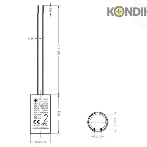 Doporučujeme | Motorový rozběhový kondenzátor 2uF 400V Hydra MD MKP