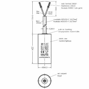 Nově v sortimentu | Motorový rozběhový kondenzátor 10uF 285V Hydra MS MKP