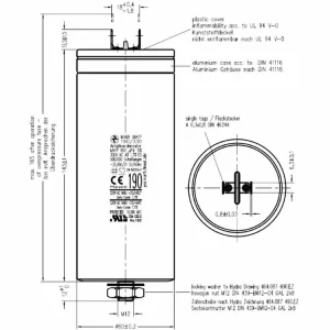 Rychlá doprava - Motorový rozběhový kondenzátor 190uF 330V Hydra MAB MKP