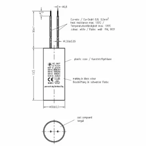 Populární - Motorový rozběhový kondenzátor 8uF 400V Hydra MD MKP