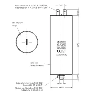 Motorový rozběhový kondenzátor 50uF 285V Hydra MAB MKP - Žádaný produkt