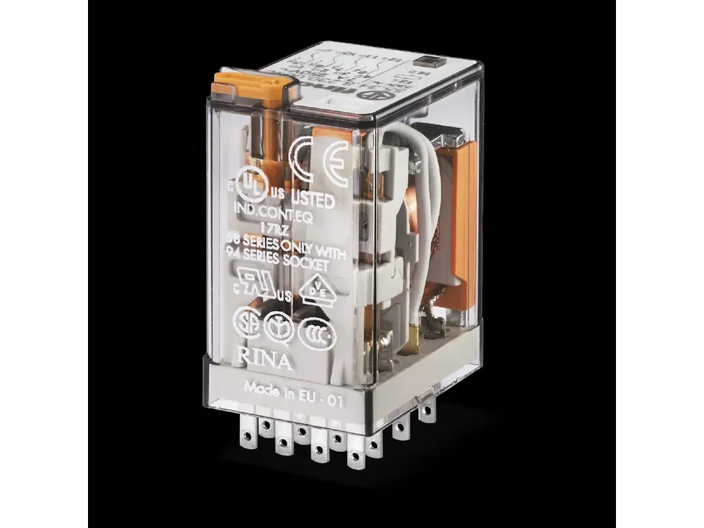 Top produkt - Relé 125V DC, 4PDT, 7A, Finder 55.34.9.125.0040