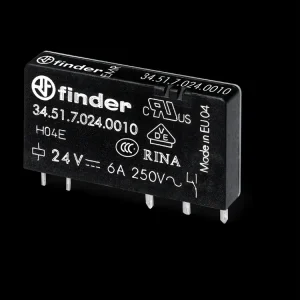 Bestseller | Relé 48V DC, SPDT, 6A, Finder 34.51.7.048.5010