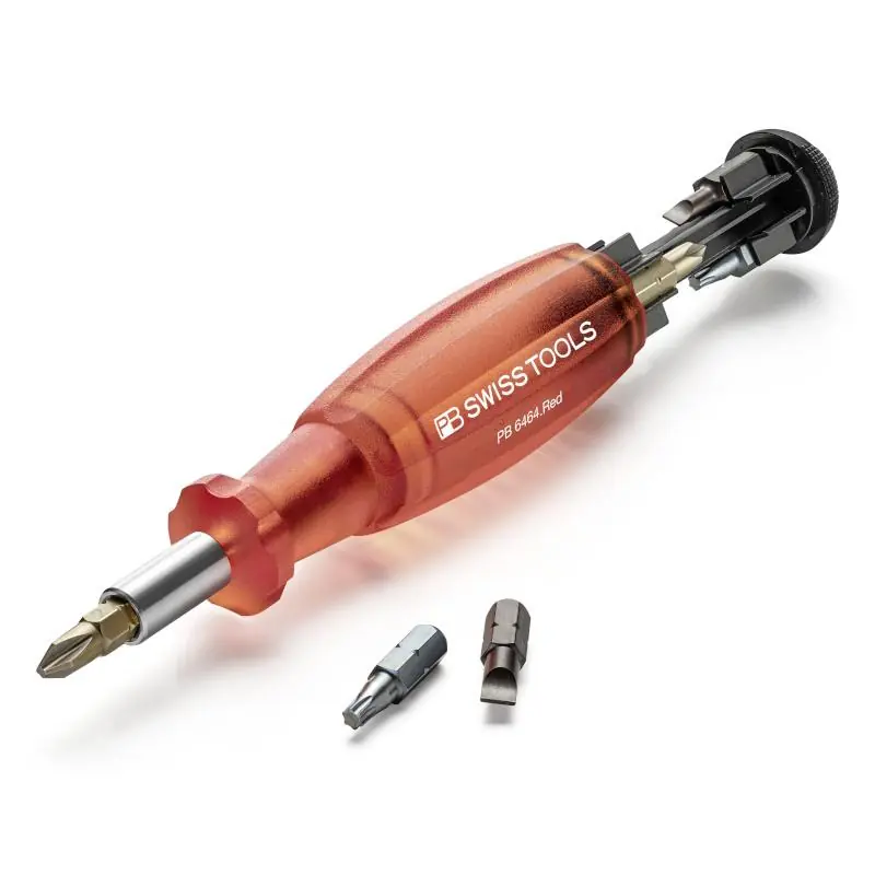Ihned k objednání | Šroubovák a zásobník bitů, 8dílný, PH, Tx, PB Swiss Tools, PB 6464.Red