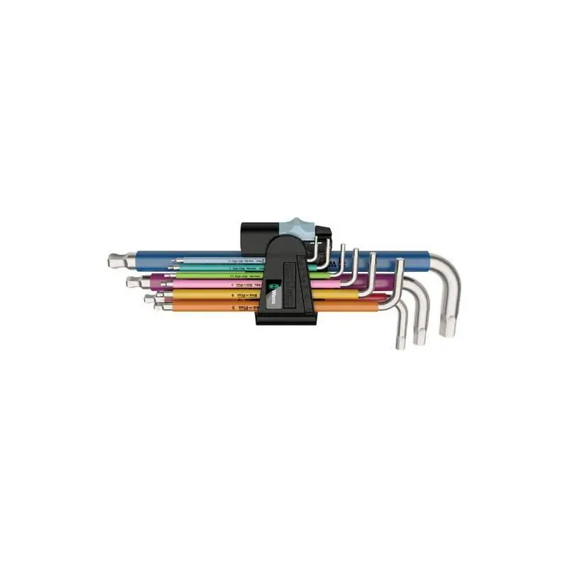 Sada klíčů zástrčných inbus, vel.1,5-10 mm, 9ks vícebarevné, nerez, Wera Multicolour 05022669001 - Přímo od výrobce