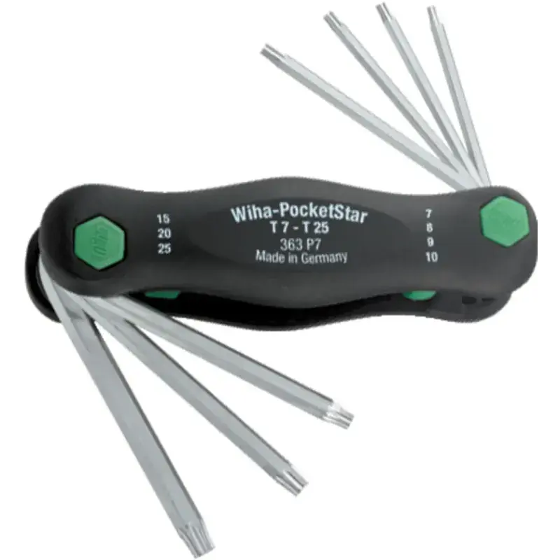 Sada Torx klíčů zaklapávací box PocketStar Wiha - Nízká cena