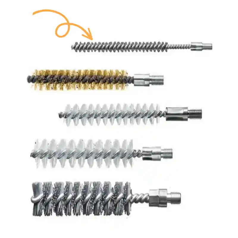 Kartáč na potrubí D 6 mm s vnějším závitem M4, L 80/115mm, Lessmann 501.501 | Sleva