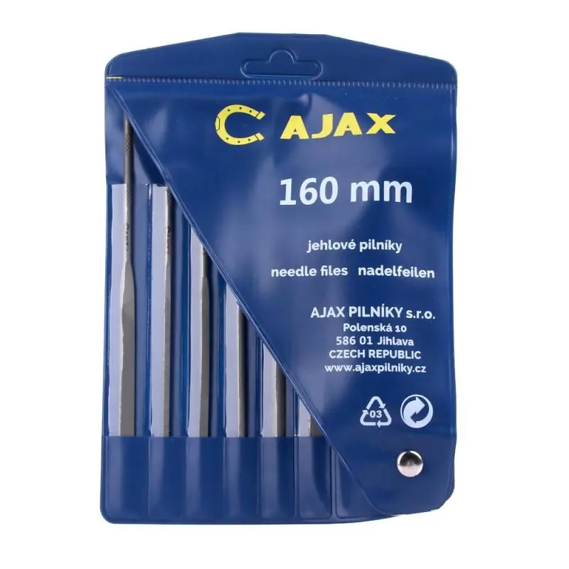 Špičkový produkt - Sada jehlových pilníku s držadlem - 6 dílů 200mm - 2